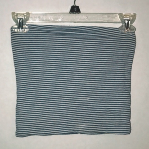 Brandy Melville Tops - BRANDY MELVILLE STRIPED CROP TUBE TOP